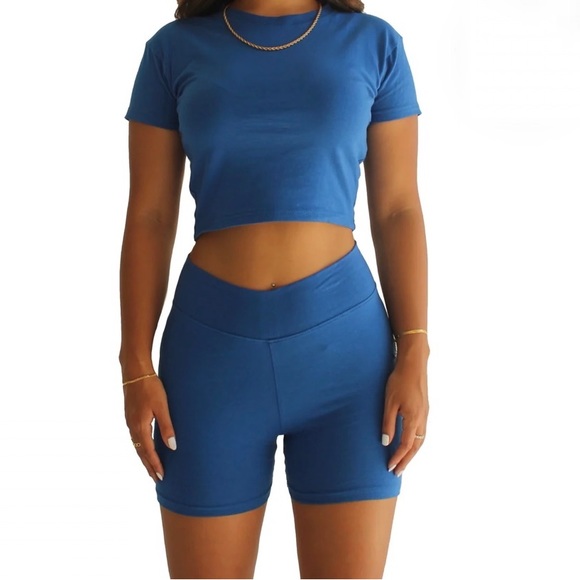 Evry Jewels Santorini (Blue) Biker Shorts - Picture 1 of 6